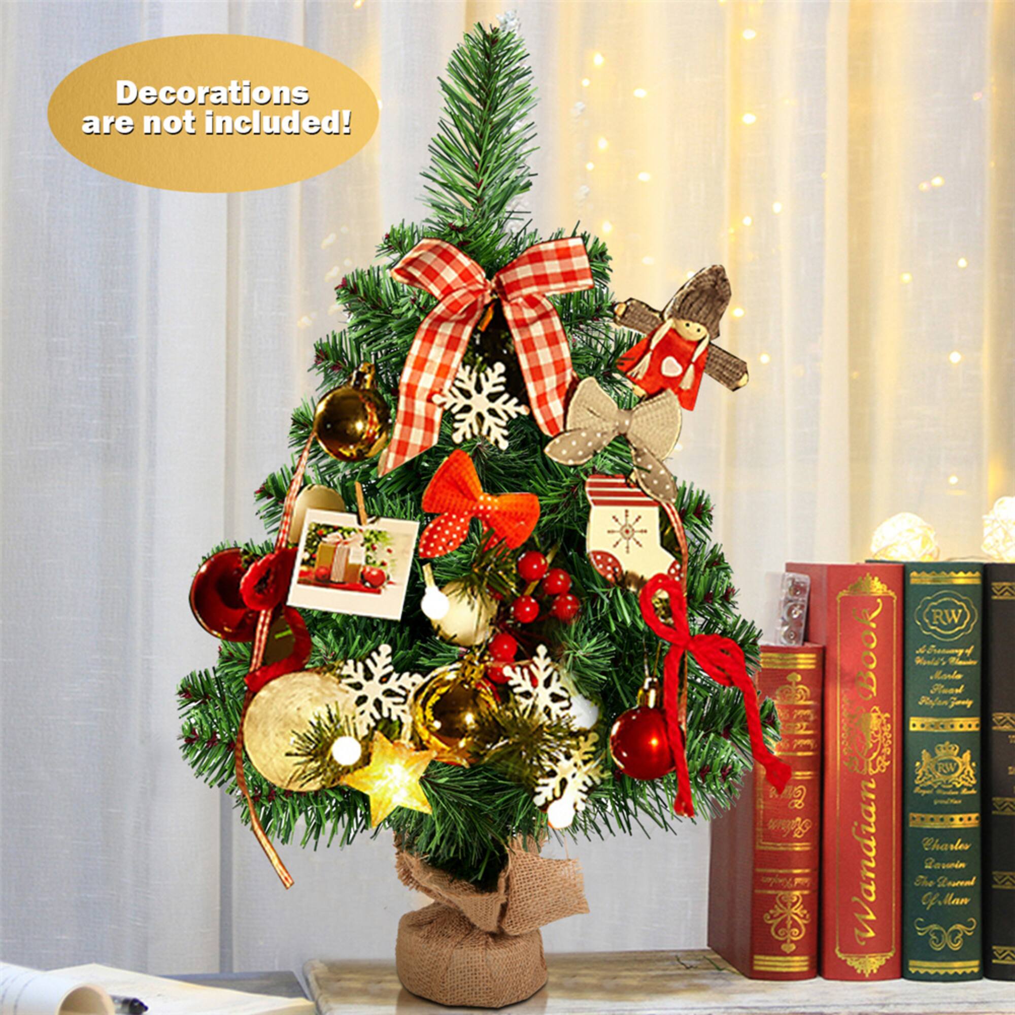Costway 2ft. Unlit Artificial Christmas Tree in Burlap Base